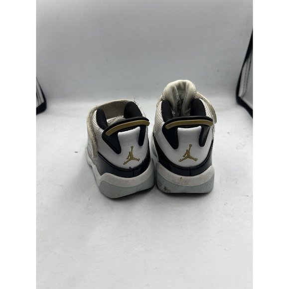 Michael Jordan Nike Air Jordan 6 Rings TD Size 5C White Metallic Gold CW6997 100 - Picture 4 of 7